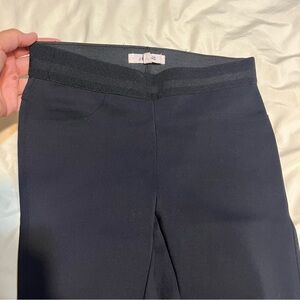 J Brand Midnight Black Leggings with Ribbon Waist Detail Size XS